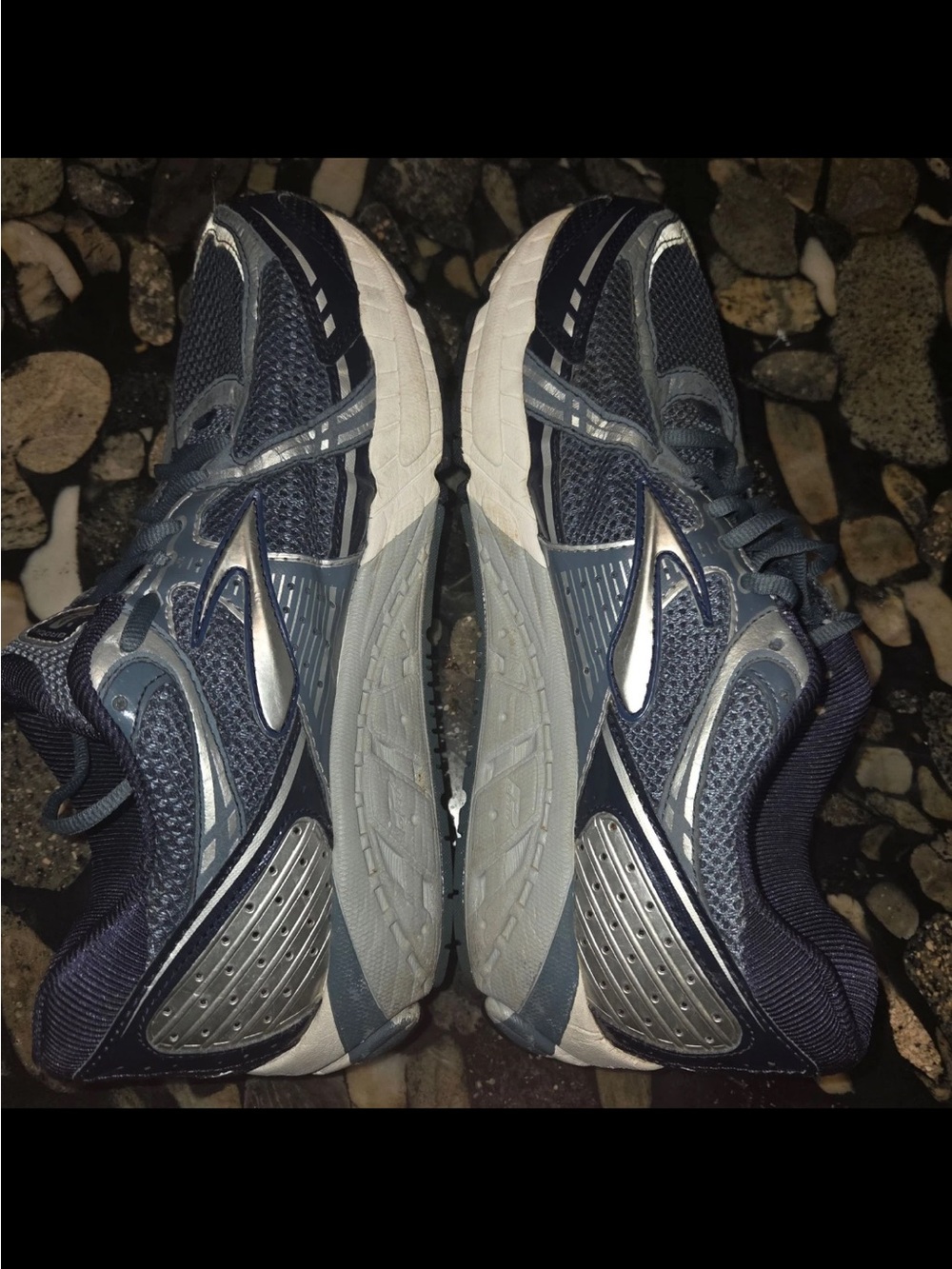 Brooks Addiction 11 Mens Running Shoes Blue Silver Gray Sneakers Size 11 - Picture 6 of 9